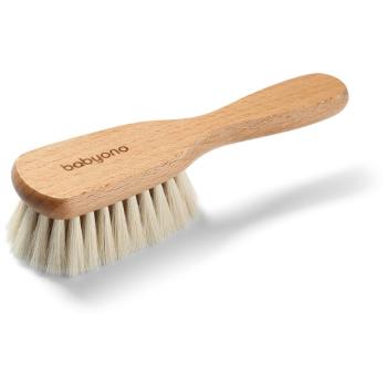 BabyOno Take Care Brush with Natural Bristles kartáč na vlasy pro děti od narození 1 ks