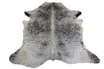 Bílo-černý koberec z hovězí kůže Cowhide salt pepper - 200*0,5*240cm/3-4m² 18696