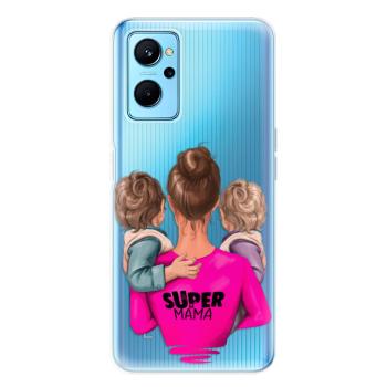 Odolné silikonové pouzdro iSaprio - Super Mama - Two Boys - Realme 9i