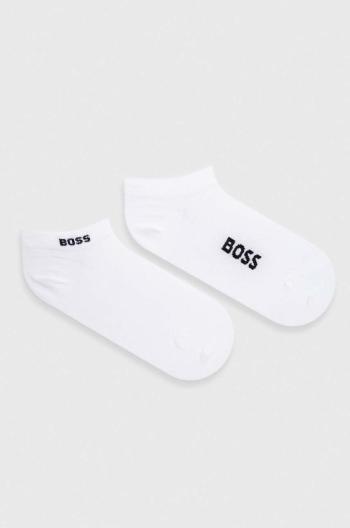 Ponožky BOSS 2-pack dámské, bílá barva, 50502054