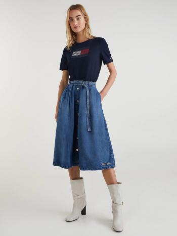 Tommy Hilfiger dámské modré tričko - XS (DW5)