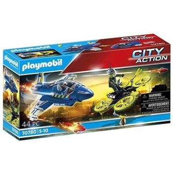 Playmobil 70780 Policejní tryskáč: Pronásledování dronu (4008789707802)