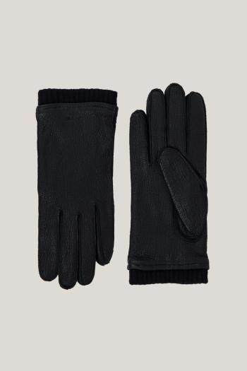 RUKAVICE GANT CASHMERE LINED LEATHER GLOVES BLACK