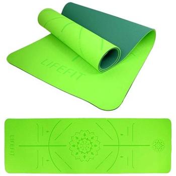 Lifefit YOGA MAT RELAX DUO, 183x58x0,6cm, zelená (4891223132311)