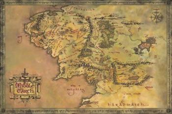 Plakát The Lord of the Rings - Middle Earth