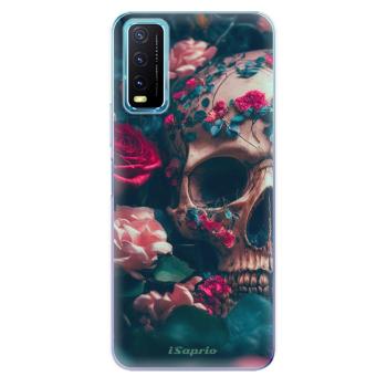 Odolné silikonové pouzdro iSaprio - Skull in Roses - Vivo Y20s