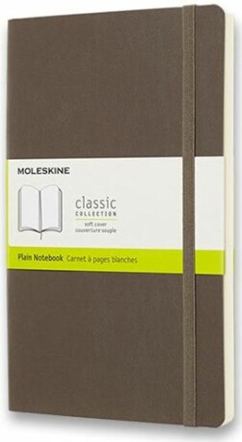 Moleskine Zápisník hnědý L, čistý, měkký