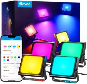 LED szalag Govee Flood Lights SMART LED kültéri lámpa, 4 db