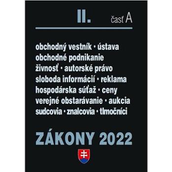 Zákony II časť A 2022 - Obchodné právo a živnostenské podnikanie (978-80-8162-206-9)