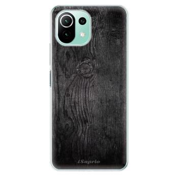 Odolné silikonové pouzdro iSaprio - Black Wood 13 - Xiaomi Mi 11 Lite