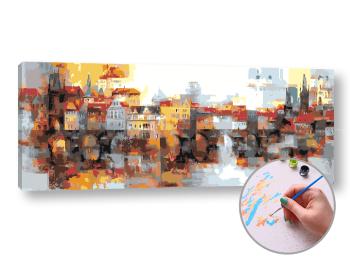 Maľba podľa čísel VÝCHODNE OD SLNKA V MESTE | high difficulty