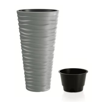 Ghiveci Sand Slim, gri, gri