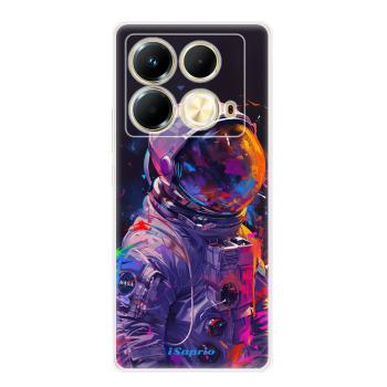 Odolné silikonové pouzdro iSaprio - Neon Astronaut - Infinix Note 40