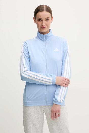 Mikina adidas W 3S TT TRIC dámska, s nášivkou, JD4518