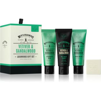 Scottish Fine Soaps Men’s Grooming Vetiver & Sandalwood sada na vousy pro muže