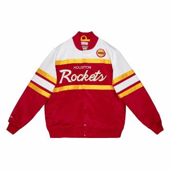 Mitchell & Ness Houston Rockets Special Script Heavyweight Satin Jacket red - 2XL