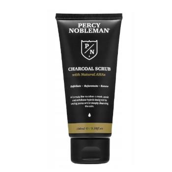 Percy Nobleman Pánský pleťový peeling 3v1 s černým uhlím (Charcoal Scrub) 100 ml