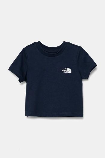 Dětské bavlněné tričko The North Face REDBOX S/S TEE tmavomodrá barva, NF0A89H58K21