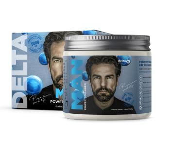 DELTA Man Power Collagen příchuť jahoda-citrón 240 g