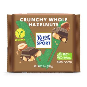 VÝPRODEJ!!!Čokoláda vegan s celými lískovými ořechy 100 g   RITTER SPORT