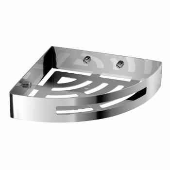 GEDY 2479 Raft de colț inteligent pentru duș, 21 x4,5 x 21 cm, oțel inoxidabil lustruit, argintiu