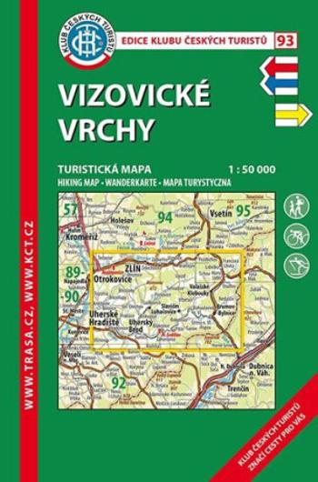 KČT 93 Vizovické vrchy 1:50 000