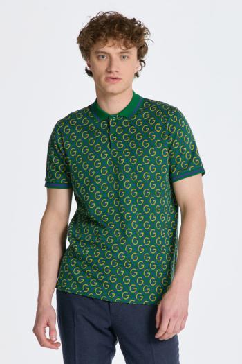 POLOKOŠILE GANT JACQUARD SS POLO STRONG GREEN