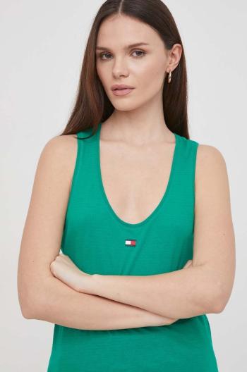 Top Tommy Hilfiger dámský, zelená barva, WW0WW41127