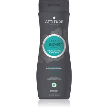 Attitude Super Leaves Scalp Care Black Willow & Aspen sprchový gel a šampon 2 v 1 pro muže 473 ml