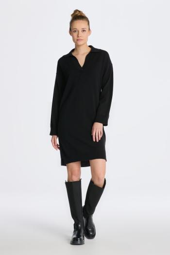 RUHA GANT SUPERFINE LAMBSWOOL RUGGER DRESS BLACK