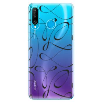 Odolné silikonové pouzdro iSaprio - Fancy - black - Huawei P30 Lite