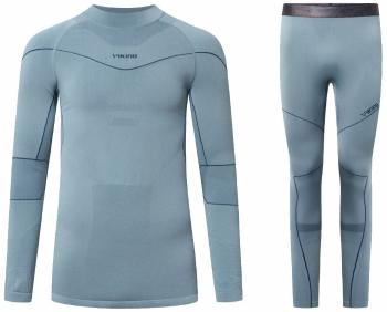 Viking Gary Turtle Neck Set Base Layer Grey M Termoprádlo