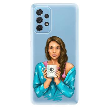 Odolné silikonové pouzdro iSaprio - Coffe Now - Brunette - Samsung Galaxy A72