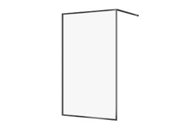 CERSANIT Sprchový kout WALK-IN LARGA ČERNÉ 120X200 TRANSPARENT SKLO S932-140