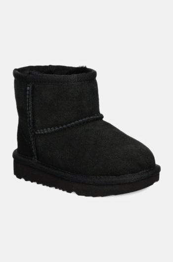 Dětské semišové sněhule UGG CLASSIC MINI II černá barva, 1017715T