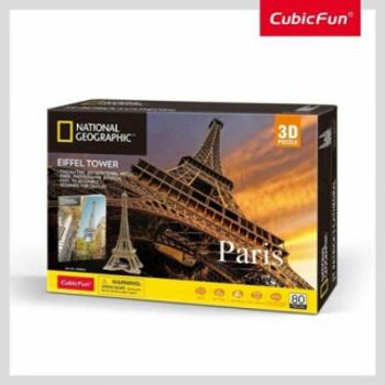 Puzzle 3D National Geographic - Eiffelova věž 80 dílků