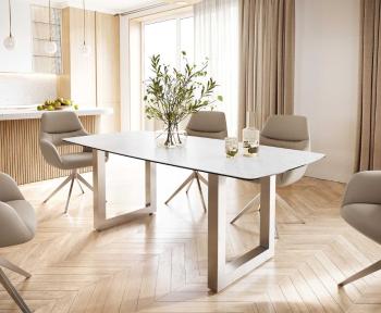 Jídelní stůl Edge 200x100 cm keramika zaoblená Laminam®