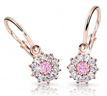 Cutie Jewellery Dětské náušnice z růžového zlata C2749-10-X-4 růžová