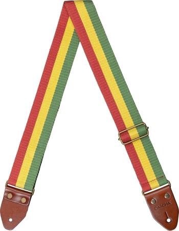 Cascha CGS-CD3 Cotton Kytarový pás Rasta