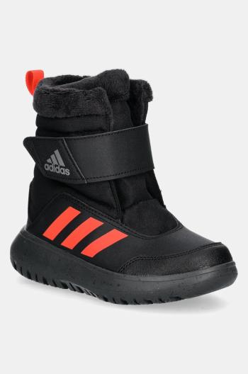 Dětské sněhule adidas Winterplay C černá barva, IF1718