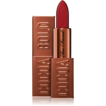 Too Faced Cocoa Bold Lipstick krémová rtěnka odstín Chocolate Lava 3.3 g