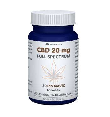 Pharma Activ CBD 20 mg Full Spectrum 30+15 tobolek