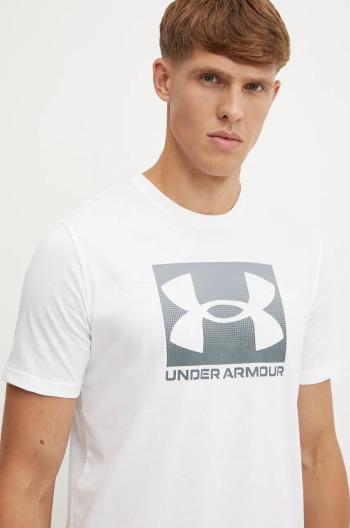 Tričko Under Armour BOXED SPORTS UPDATED bílá barva, s potiskem, 1386793