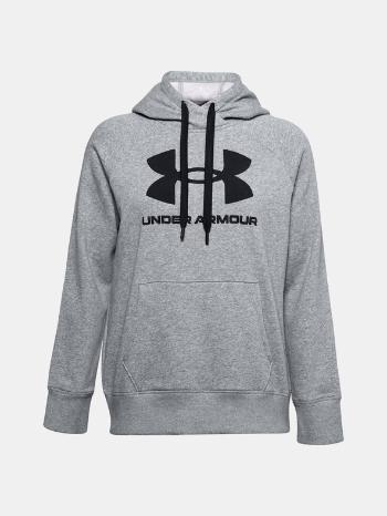 Under Armour Rival Fleece Logo Hoodie Mikina Šedá