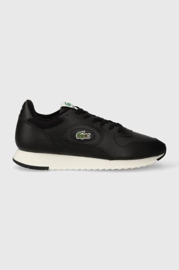 Kožené sneakers boty Lacoste LINETRACK 2231 SMA černá barva, 46SMA0012