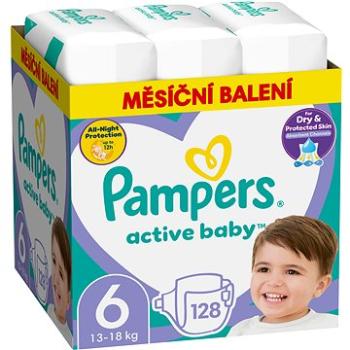 PAMPERS Active Baby vel. 6, Monthly Pack 128 ks (8006540032688)