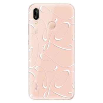 Odolné silikonové pouzdro iSaprio - Fancy - white - Huawei P20 Lite