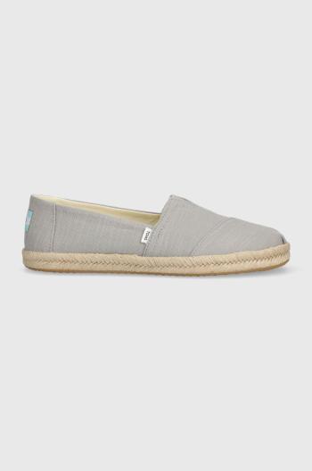 Espadrilky Toms Alpargata Rope šedá barva, 10019690