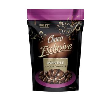 POEX Choco Exclusive Mandle v hořké čokoládě 700 g