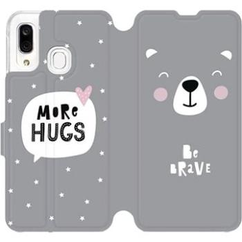 Flipové pouzdro na mobil Samsung Galaxy A40 - MH06P Be brave - more hugs (5903226864416)